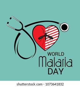Vector illustration of a Background for World Malaria Day.