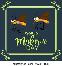 Vector illustration of a Background for World Malaria Day.