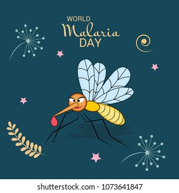 Vector illustration of a Background for World Malaria Day.