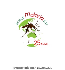 Vector illustration of a background for World Malaria Day that be held on april 25 every year
