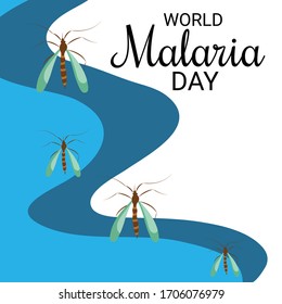 Vector illustration of a Background for  World Malaria day.