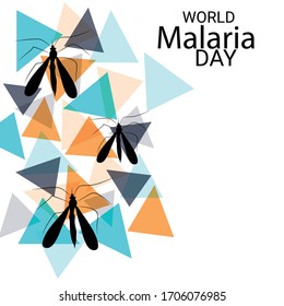 Vector illustration of a Background for  World Malaria day.