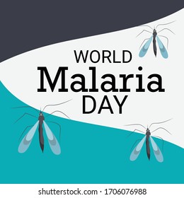 Vector illustration of a Background for  World Malaria day.