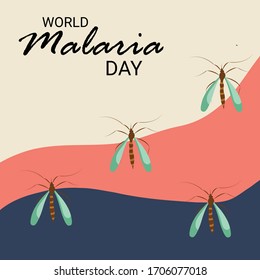Vector illustration of a Background for  World Malaria day.