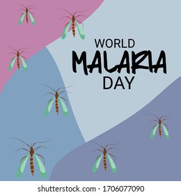 Vector illustration of a Background for  World Malaria day.