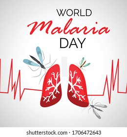 Vector illustration of a Background for  World Malaria day.