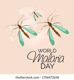 Vector illustration of a Background for  World Malaria day.