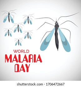 Vector illustration of a Background for  World Malaria day.