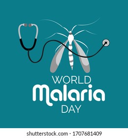 Vector illustration of a Background for  World Malaria day.