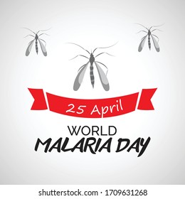 Vector illustration of a Background for  World Malaria Day.