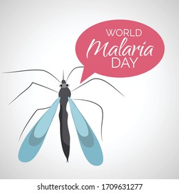 Vector illustration of a Background for  World Malaria Day.