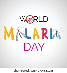 Vector illustration of a Background for  World Malaria Day.