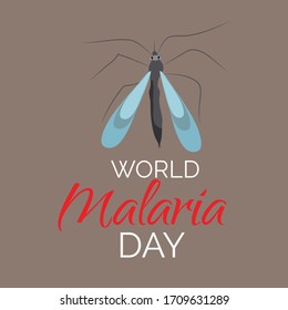 Vector illustration of a Background for  World Malaria Day.