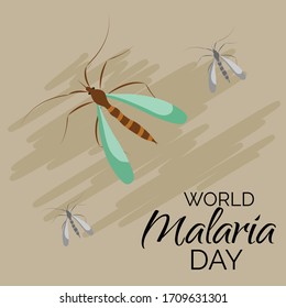 Vector illustration of a Background for  World Malaria Day.