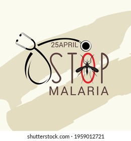 Vector illustration of a Background for World Malaria Day.