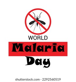 Ilustración vectorial de un Antecedentes del Día Mundial de la Malaria.