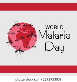 Vector illustration of a Background for World Malaria Day.