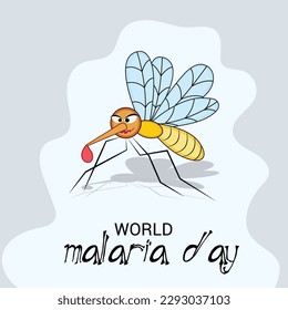 Vector illustration of a Background for World Malaria Day.