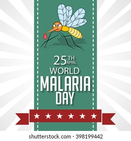 Vector illustration of a background for World Malaria Day. 