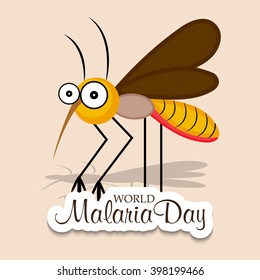 Vector illustration of a background for World Malaria Day. 