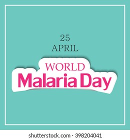 Vector illustration of a background for World Malaria Day