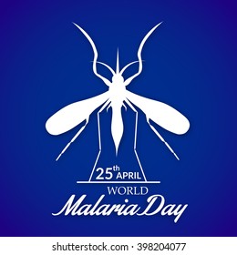Vector illustration of a background for World Malaria Day