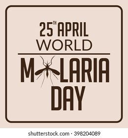 Vector illustration of a background for World Malaria Day