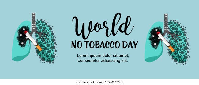 Vector illustration of a Background for World No Tobacco Day.