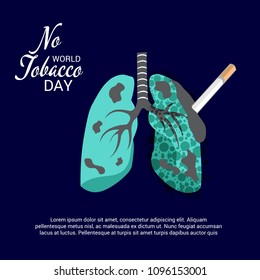 Vector illustration of a background for World No Tobacco Day.