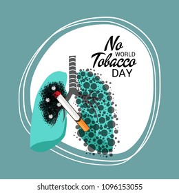 Vector illustration of a background for World No Tobacco Day.