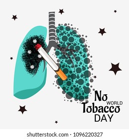 Vector illustration of a background for World No Tobacco Day.