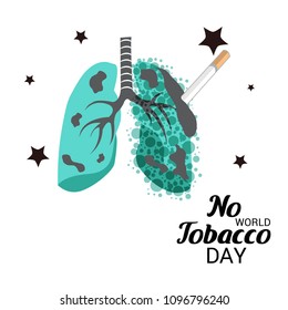 Vector illustration of a background for World No Tobacco Day.