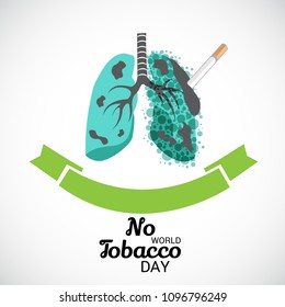 Vector illustration of a background for World No Tobacco Day.