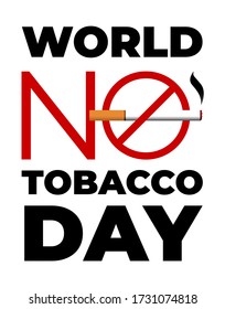 Vector illustration of a Background for World No Tobacco Day.