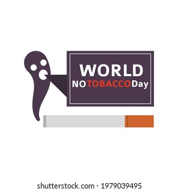 Vector illustration of a Background for World No Tobacco Day