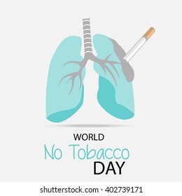 Vector illustration of a Background for World No Tobacco Day.