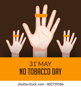 Vector illustration of a Background for World No Tobacco Day.