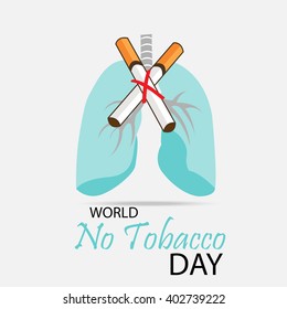 Vector illustration of a Background for World No Tobacco Day.