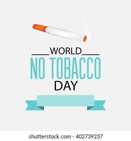 Vector illustration of a Background for World No Tobacco Day.