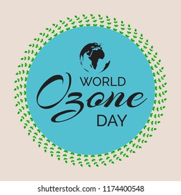 Vector illustration of a background For World Ozone Day.