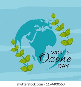 Vector illustration of a background For World Ozone Day.