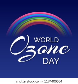 Vector illustration of a background For World Ozone Day.