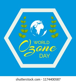 Vector illustration of a background For World Ozone Day.