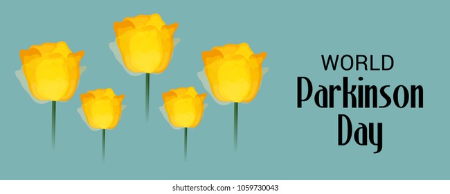 Vector illustration of a Background for World Parkinson Disease Day.