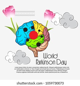 Vector illustration of a Background for World Parkinson Disease Day.