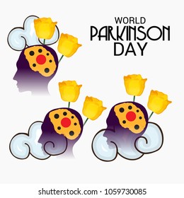 Vector illustration of a Background for World Parkinson Disease Day.