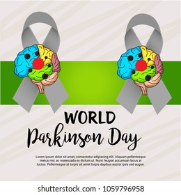 Vector illustration of a Background for World Parkinson Disease Day.