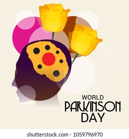 Vector illustration of a Background for World Parkinson Disease Day.