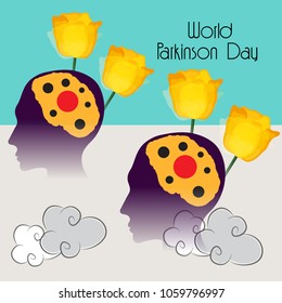 Vector illustration of a Background for World Parkinson Disease Day.