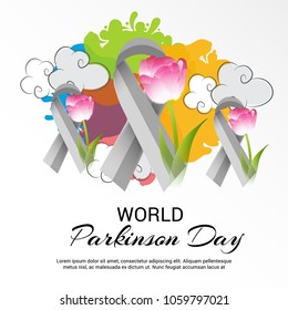 Vector illustration of a Background for World Parkinson Disease Day.